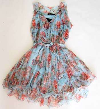 GORGEOUS PASTEL-COLOURED, FLORAL COCKTAIL DRESS!!