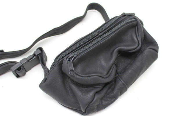 Genuine Leather Black Moon Bag (Waist Bag) [6 Up  For Grabs!!!]