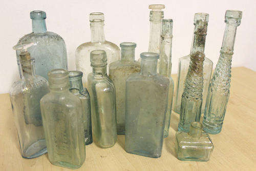 Collectible Tinted Glass Bottles