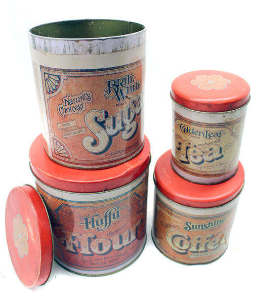 Vintage Set of 4 Tins