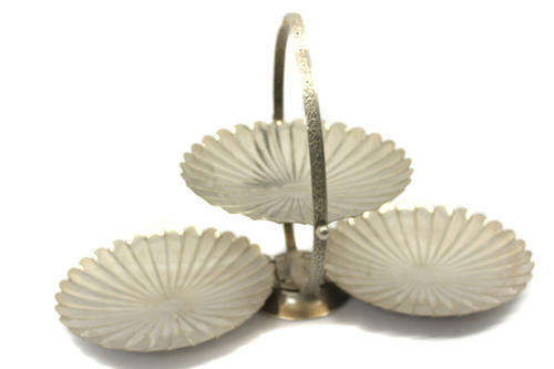 Vintage Silver Plated Tier Unfolding Cake Stand