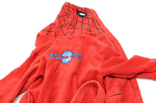 Spiderman Towelling Robe for Boys (Age 5-6 Years)