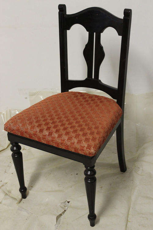 Dining Room Chair With Patterned Cushion  (2 up for grabs)