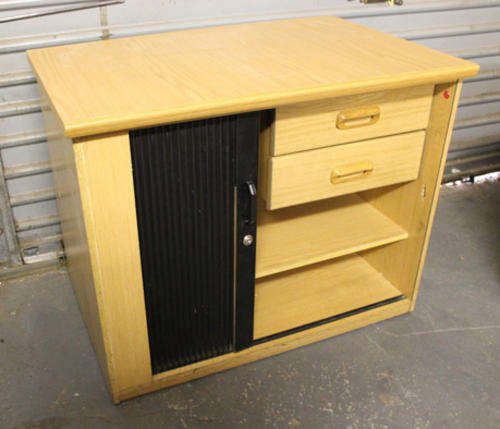 Sliding Door Office Cupboard with Drawers