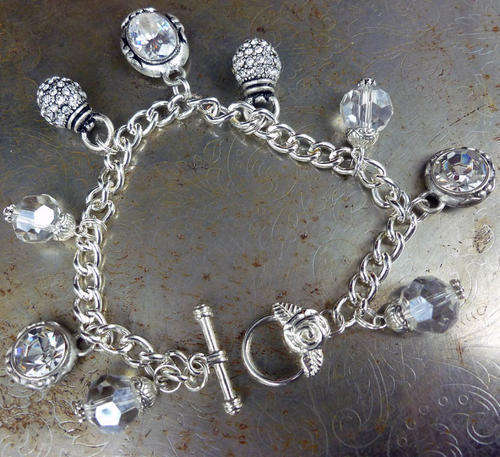 Lauren Michelle Collection Glitzy Ball Bracelet