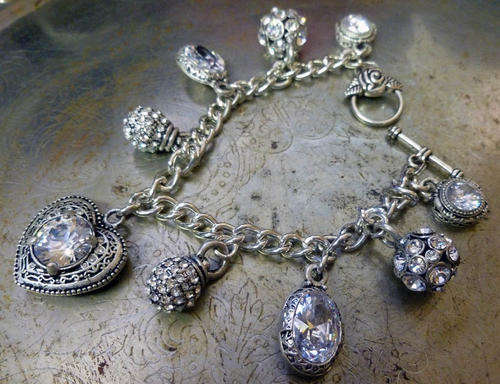 Lauren Michelle Collection Glitzy Charmed Bracelet