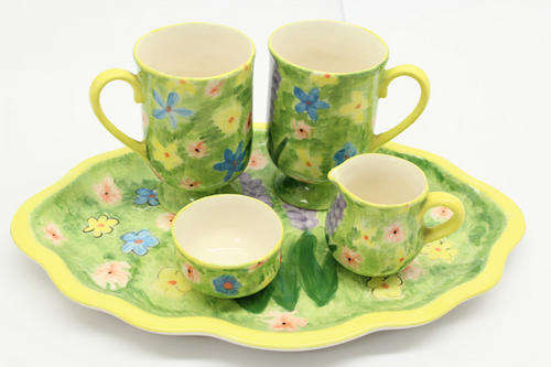 Mug, Sugar Bowl, Milk Jug and Tray Set