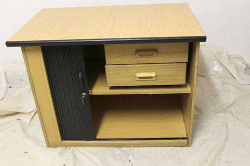 Sliding Door Office Cupboard with Drawers