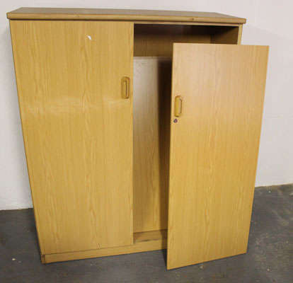 Wooden Office Cupboard (Needs Repair)