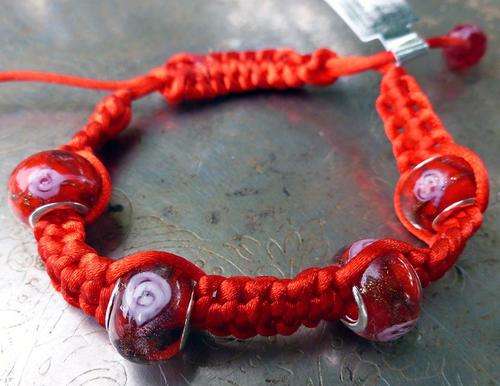 Lauren Michelle Collection Red Friendship Troll Bead Bracelet