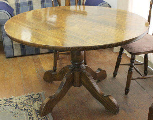 Round Wooden Dining Room Table