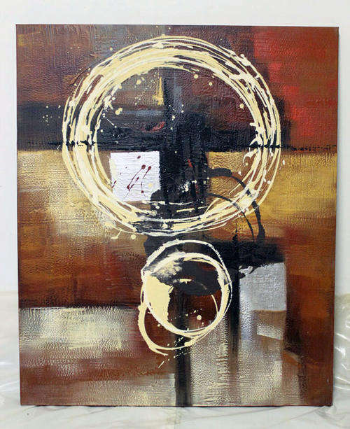 Very Large Abstract Painting On Nylon Canvas