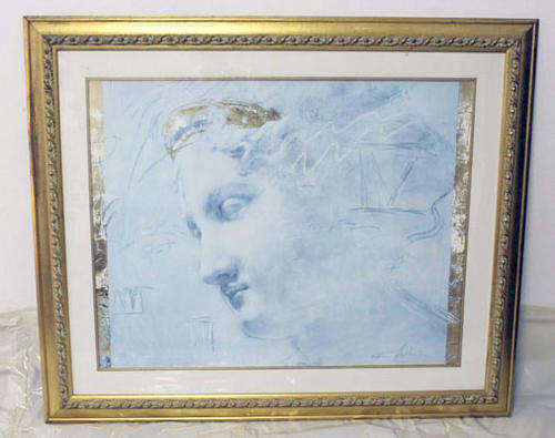Very LARGE Print with Stunning Wooden Ornate Frame