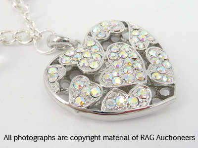 Lauren Michelle Collection Chunky Heart Pendant Necklace