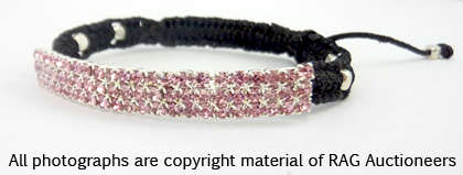 Lauren Michelle Collection Weaved Diamante Bracelet