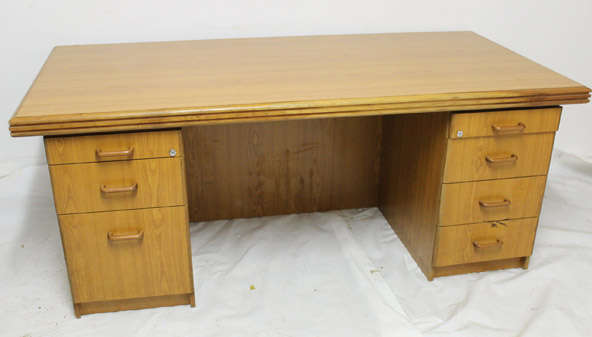 Well Built Large Office Desk with Two Sets of Drawers