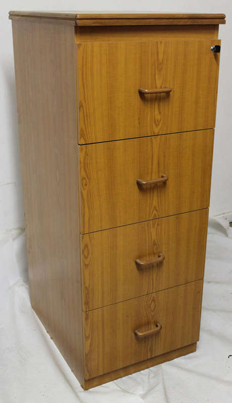 Great Looking 4 Drawer Wooden Filling Cabinet