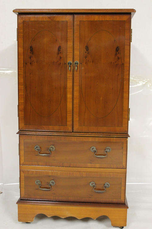 Fantastic Vintage High Gloss Smooth Finish Cabinet on Castors