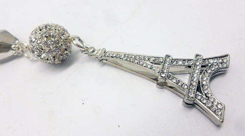 Lauren Michelle Collection Y-Shape Eiffel Tower Pendant Necklace