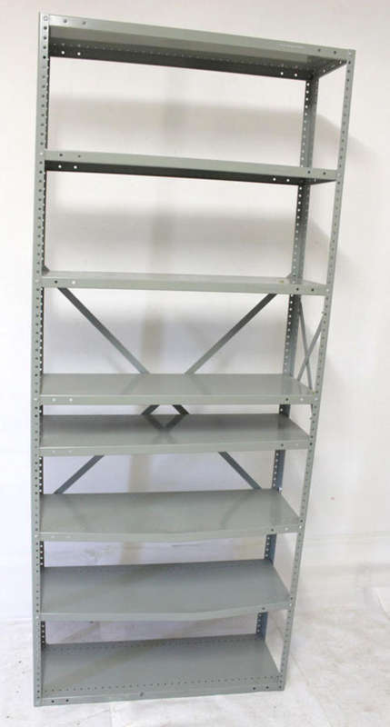 Slender & Narrow & Tall Metal Shelving (4 Up for Grabs!!!)