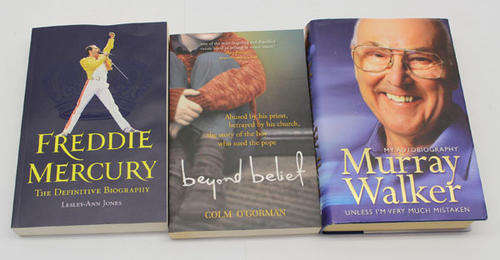 NOVEL LOT: Non-Fiction X 8 Including Freddie Mercury and Opus Dei