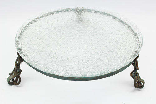 Glass Plate on Metal Stand