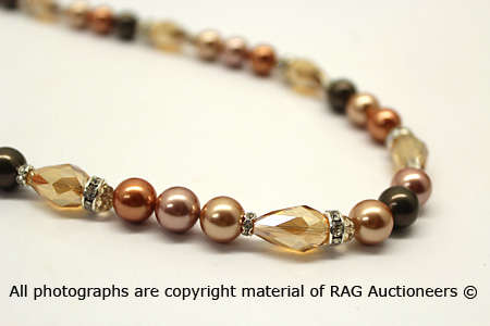 Lauren Michelle Collection 10 mm Faux Pearl Necklace