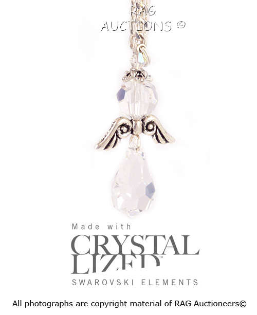 Swarovski Crystal Clear Angel Necklace