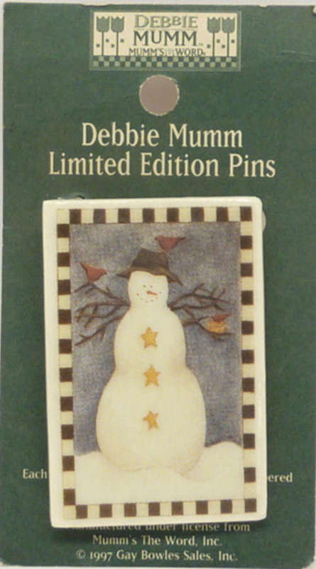 Debbie Mumm Limited Edition Pin ( Snowman )
