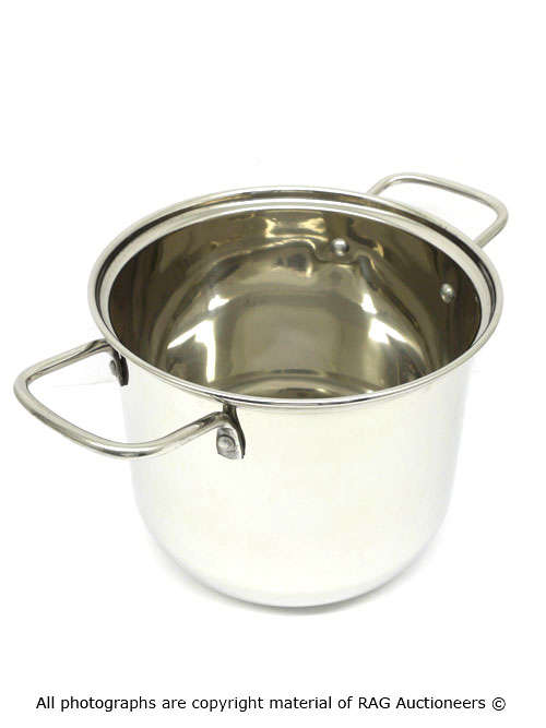 Medium Stainless Steel Camping Pot [QTY: 2]