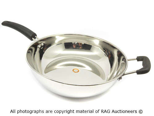 Large Stainless Steel Pan / Wok