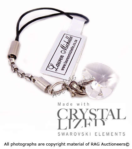 **GENUINE SWAROVSKI** 14mm Crystal Heart Cell Phone Charm