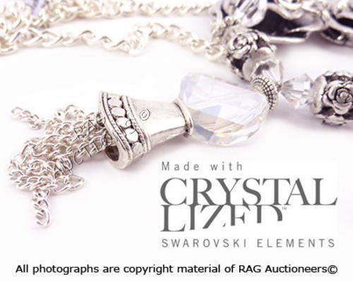 **R740** GENUINE SWAROVSKI Twist Tassle Necklace (SUMMER COLLECTION)