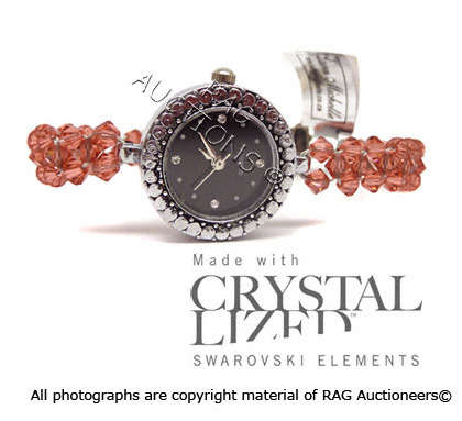 **R580** GENUINE SWAROVSKI Padparadscha Crystal Watch (CHRISTMAS PROMOTIONS)