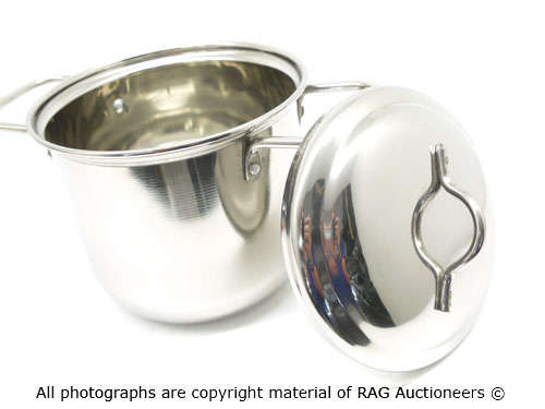 Medium Stainless Steel Camping Pot WITH Lid! (8 Up for Grabs!!!)