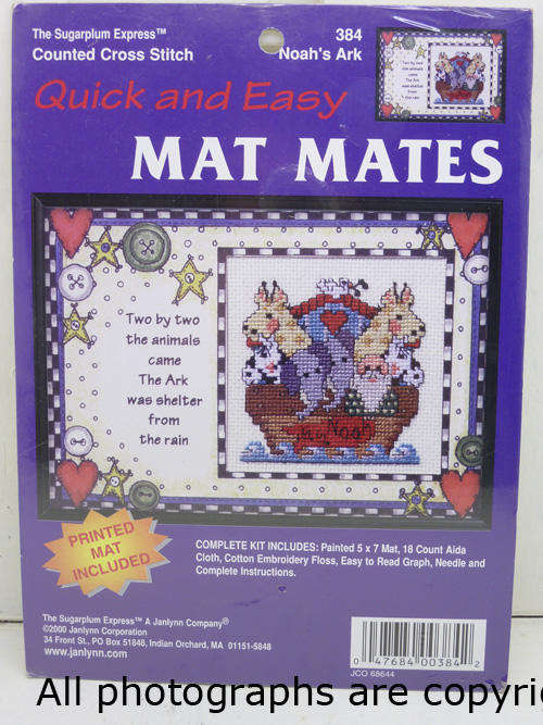 QUICK AND EASY MAT MATES Counted Cross Stitch Kit