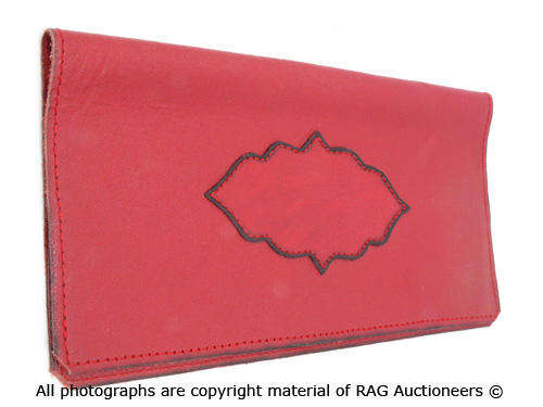 Vintage Leather Cheque Book Holder