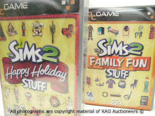 Sims 2 Happy Holiday Stuff (Brand New) & Sims 2 Family Fun Stuff (Good Condition)