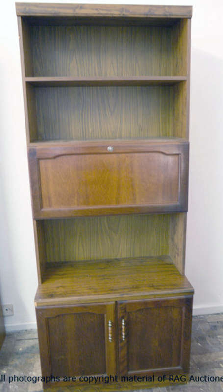 Dark Brown Wall Unit (Pull-Down Cabinet)