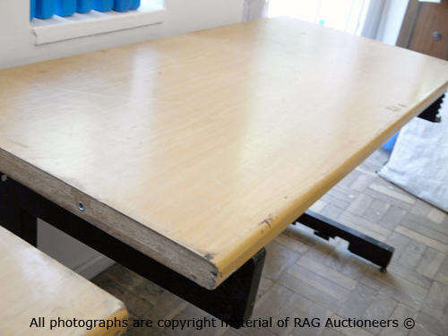 Wooden Table With Metal Legs [2 Up for Grabs!!!]