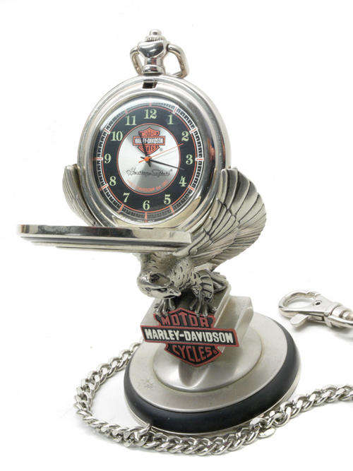 Collectable Harley Davidson Pocket Watch with Stand