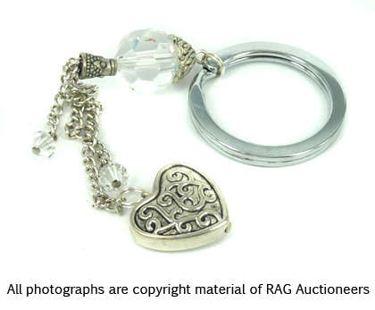 Lauren Michelle Collection Swarovski Crystal Key Ring