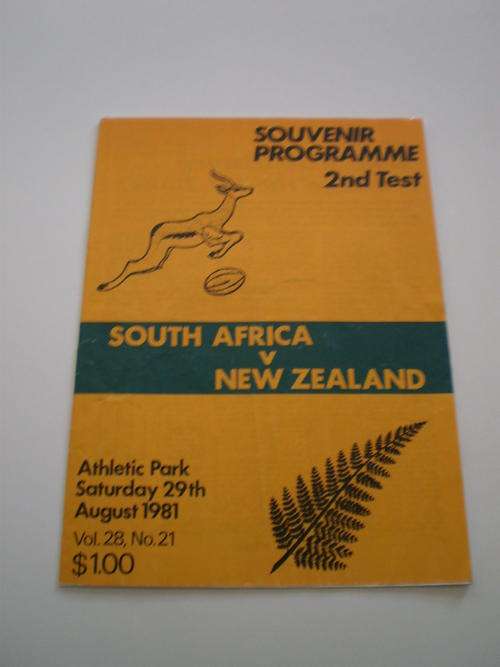 NEW ZEALAND v SOUTH AFRICA SECOND TEST 1981