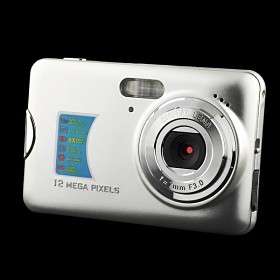 BRAND NEW 12MP DIGITAL CAMERA 2.7" LCD SCREEN ANTI-SHAKE 8X DIGITAL ZOOM FACE DETECTION