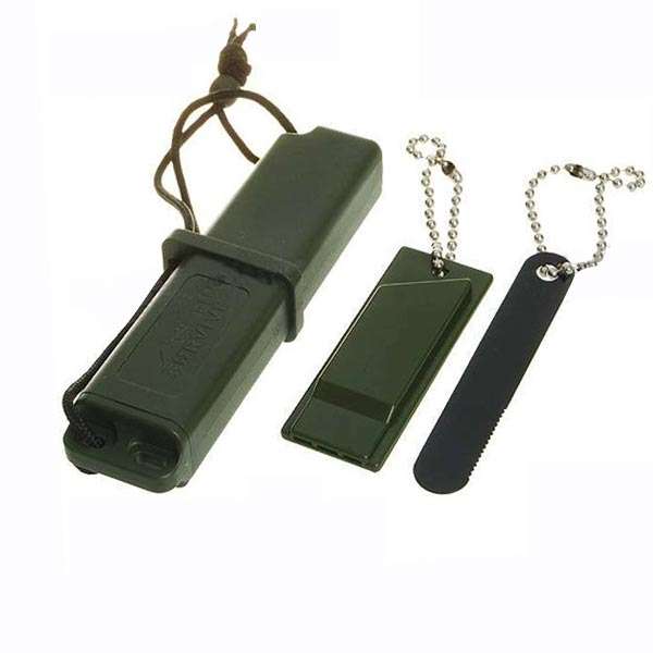 Large Multifunction Magnesium Flint Rod Fire Steel Striker Starter with Double Scraper/Whistle/Bottl
