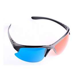 Red/Blue Plastic Anaglyph 3D 3 Dimension Glasses For Movie Game
