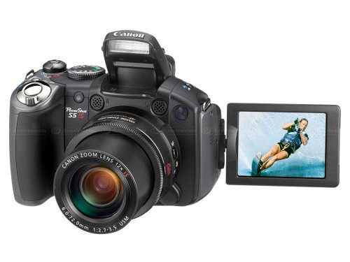 Canon PowerShot Pro Series S5 IS 8.0MP Digital Camera with 12x Optical IS Zoom ¿ BLACK