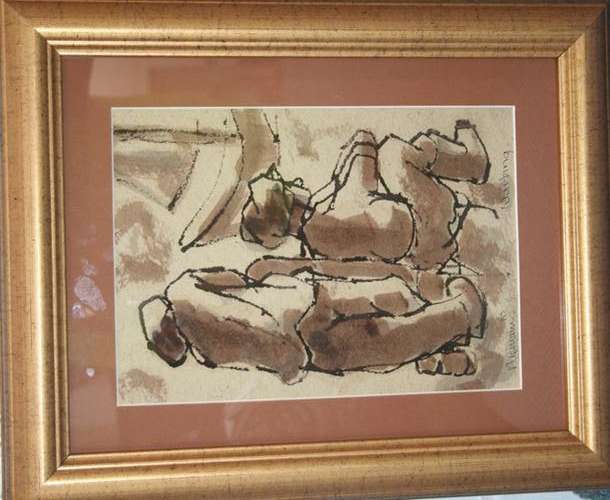 Hennie Niemann 'Waiting' 29 x 20