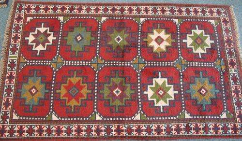 Handwoven Persian Kurdi Ghoochan 192 x 112