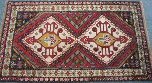 Handwoven Persian Kurdi Ghoochan 190 x 110